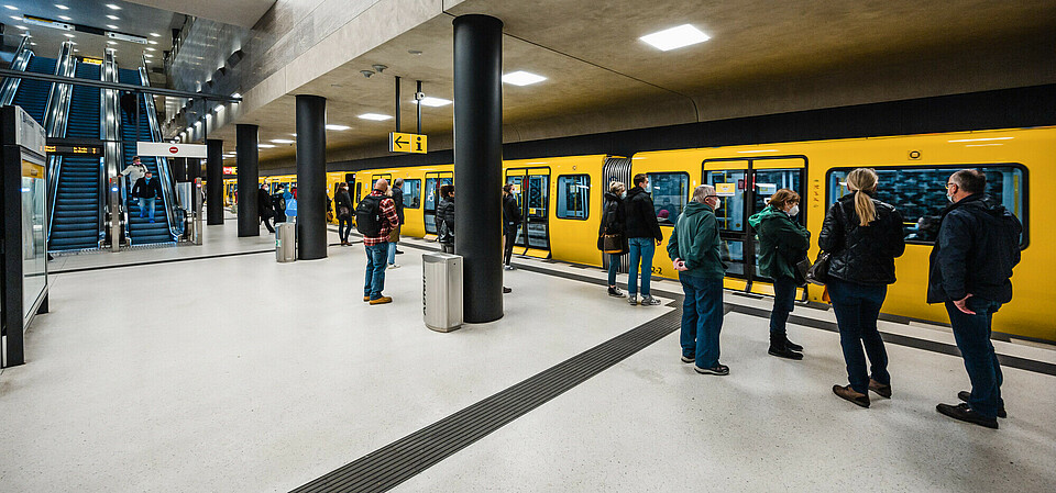 Usually yellow, and usually punctual: the BVG on rails and streets in Berlin.