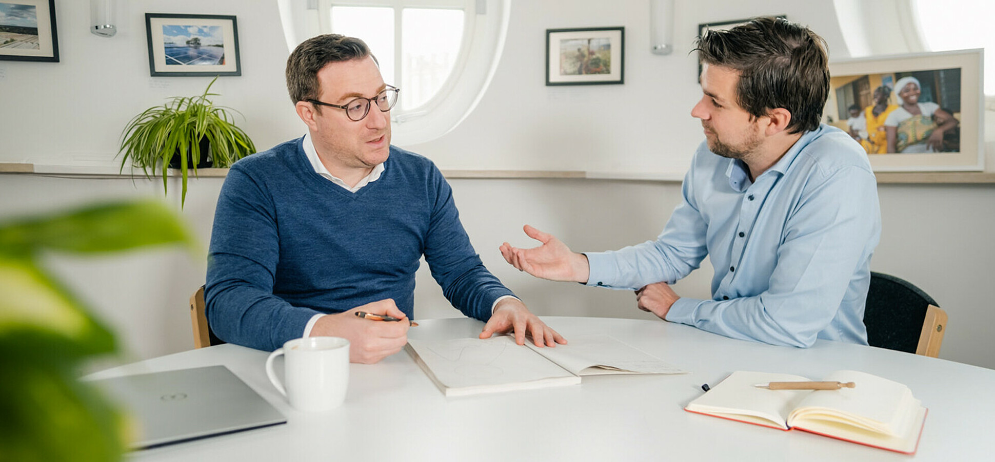 The co-founders of ecoligo Martin Baart and Markus Schwaninger