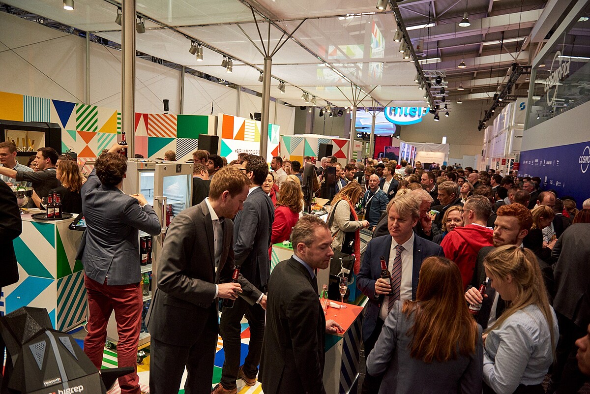 Reception at the Berlin pavilion at Hannover Messe 2019